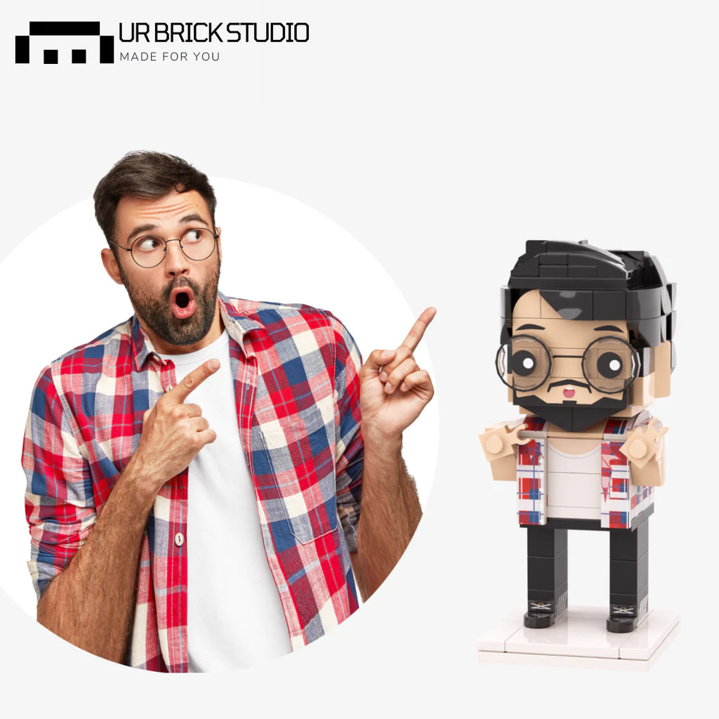 Celebrating Father's Day with Personalized Single Brick Figures from URBrick Studio